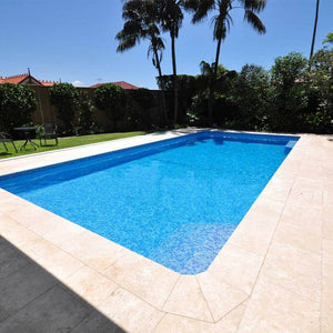 AUS Arctic Light Glass Mosaic Pool Tile - Stone and Tile Projects