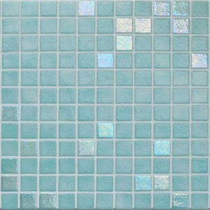 AUS Tourmaline Glass Mosaic Pool Tile - Stone and Tile Projects