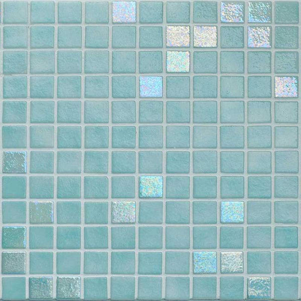 AUS Tourmaline Glass Mosaic Pool Tile - Stone and Tile Projects