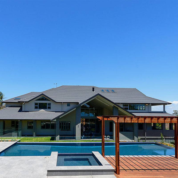 Space Sagittarius Glass Mosaic Pool Tile - Stone and Tile Projects