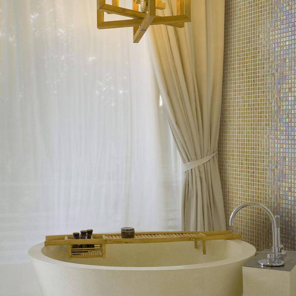 Iris Ambar Glass Mosaic Pool Tile - Stone and Tile Projects
