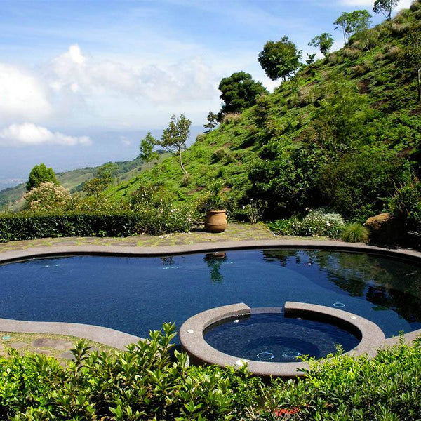 Niebla 2501-B Black Glass Mosaic Pool Tile - Stone and Tile Projects