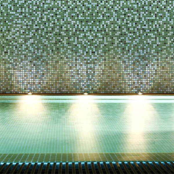 Cocktail Grasshopper Glass Mosaic Pool Tile - Stone and Tile Projects