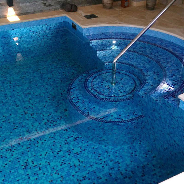 Cocktail Long Island Glass Mosaic Pool Tile - Stone and Tile Projects