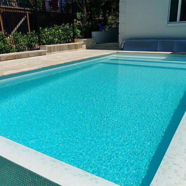 Iris Diamond Glass Mosaic Pool Tile - Stone and Tile Projects