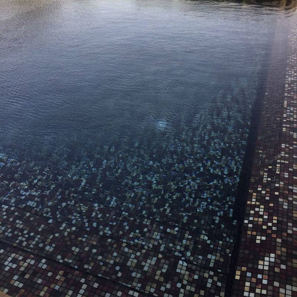 Cocktail Cosmopolitan Glass Mosaic Pool Tile - Stone and Tile Projects