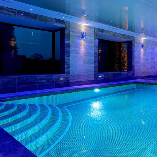 Iris Green Pearl Glass Mosaic Pool Tile - Stone and Tile Projects