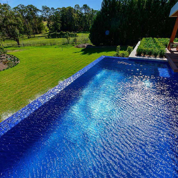 AUS Harbour Glass Mosaic Pool Tile - Stone and Tile Projects