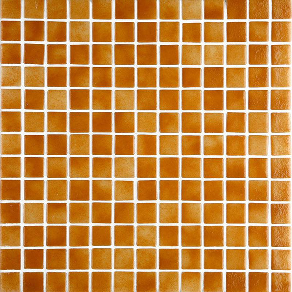 Niebla 2511-A Caramel Glass Mosaic Pool Tile - Stone and Tile Projects