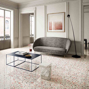 Verona Coral Vitrified Terrazzo Porcelain - Stone and Tile Projects