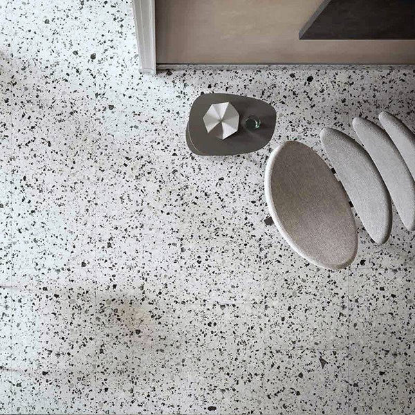 Verona Silver Vitrified Terrazzo Porcelain - Stone and Tile Projects
