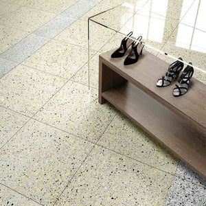 Verona Yellow Vitrified Terrazzo Porcelain - Stone and Tile Projects