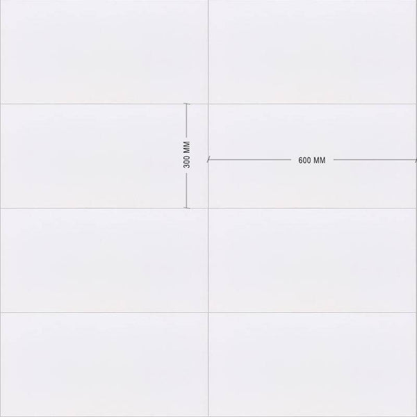 White Rectified Ceramic Dimension