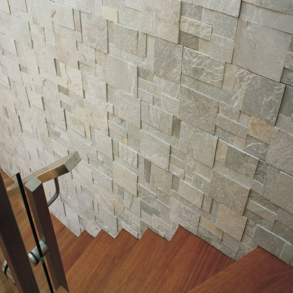 Modular White Quartzite Cladding - Stone and Tile Projects