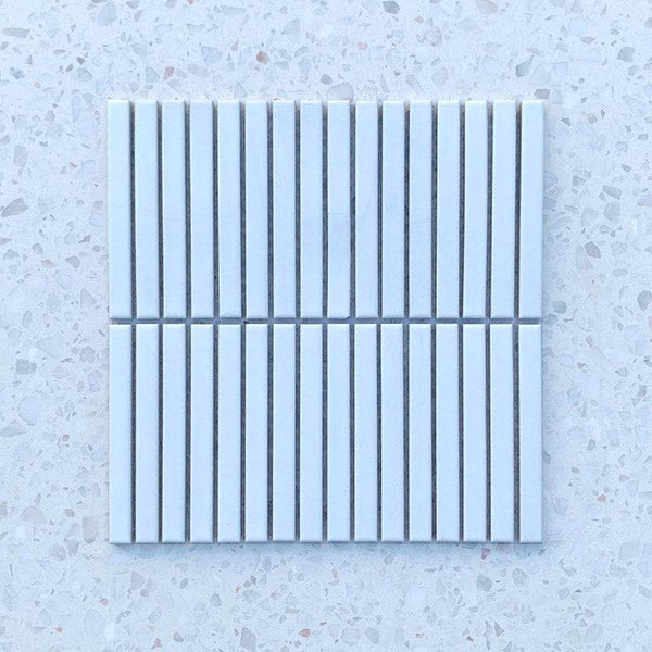 Slim Kit Kat White  Mosaic 145x15 - Stone and Tile Projects