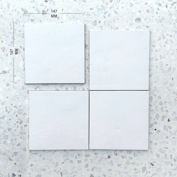 White 147x147 Spanish Porcelain - Stone and Tile Projects
