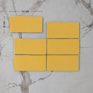 Yellow Moroccan Porcelain 150x75 Dimension