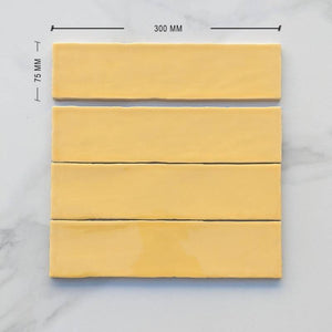 Yellow Moroccan Ceramic 300x75 - Stone and Tile Projects
