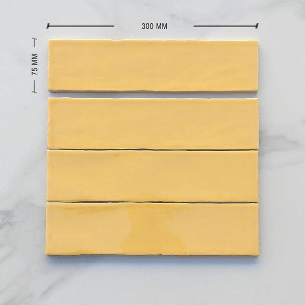 Yellow Moroccan Ceramic 300x75 - Stone and Tile Projects