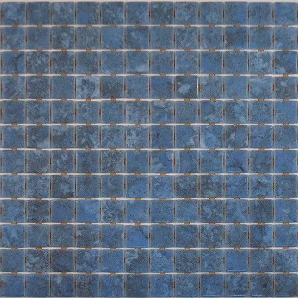 Zen Blue Stone Glass Mosaic Pool Tile - Stone and Tile Projects