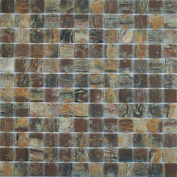 Zen Rustic Glass Mosaic Pool Tile - Stone and Tile Projects