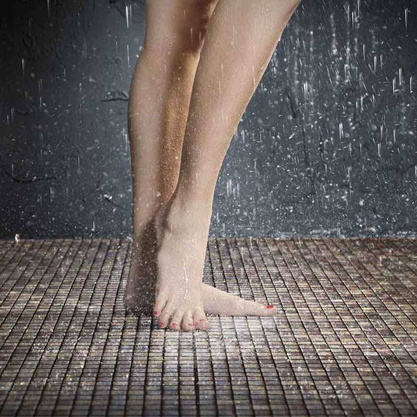 Zen Rustic Glass Mosaic Pool Tile - Stone and Tile Projects