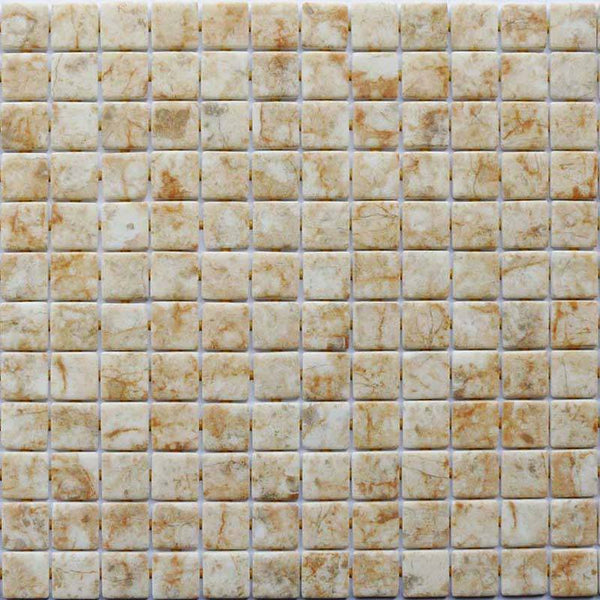 Zen Sandstone Glass Mosaic Pool Tile - Stone and Tile Projects