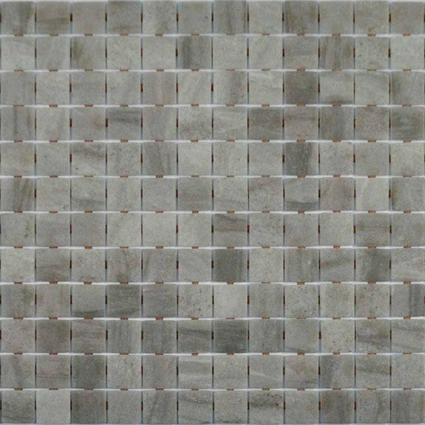 Zen Sarsen Glass Mosaic Pool Tile - Stone and Tile Projects