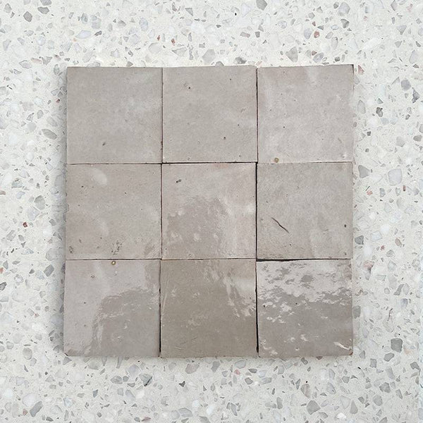 Morocco Off White Handmade Zellige 100x100 - Stone and Tile Projects
