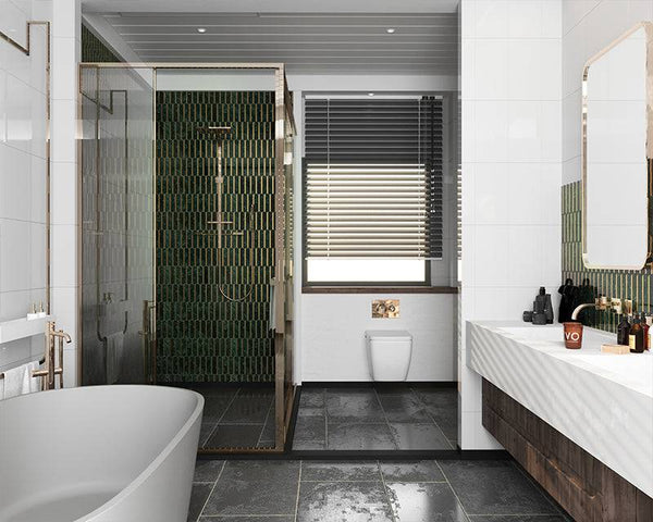 Arco Oro Empero Green Marble Mosaic - Stone and Tile Projects