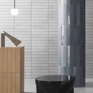 Bergano Azzuro Italian Subway Porcelain 370x60 - Stone and Tile Projects