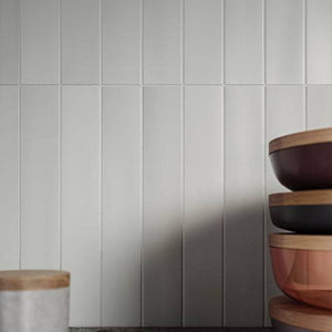 Bergano Grigio Italian Subway Porcelain 370x60 - Stone and Tile Projects
