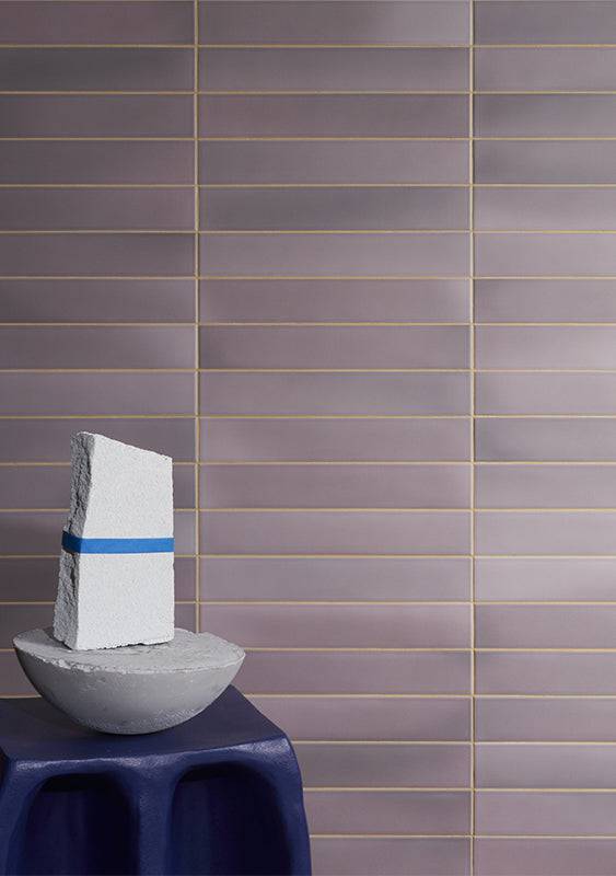 Bergano Malva Italian Subway Porcelain 370x60 - Stone and Tile Projects