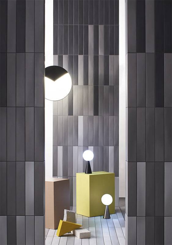 Bergano Nero Italian Subway Porcelain 370x60 - Stone and Tile Projects