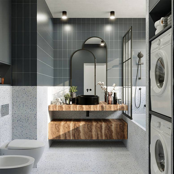 Bianco Sapphire Terrazzo STP 39 - Stone and Tile Projects