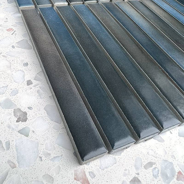 Blue Ombre Kit Kat Mosaic 145x15 - Stone and Tile Projects