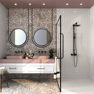 Blush Pink Terrazzo STP-34 - Stone and Tile Projects