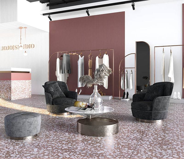 Blush Pink Terrazzo STP-34 - Stone and Tile Projects