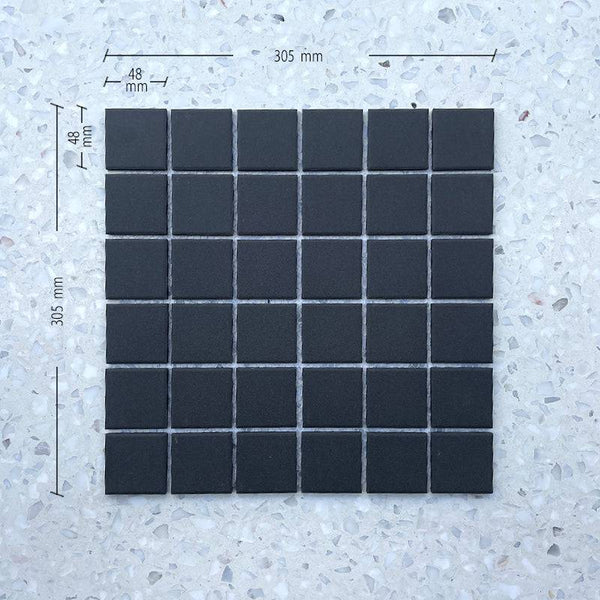 Cagliari Carbon Full Bodied Porcelain Mosaic - Stone and Tile Projects