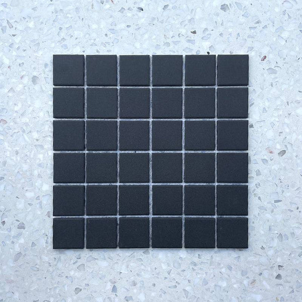 Cagliari Carbon Full Bodied Porcelain Mosaic - Stone and Tile Projects