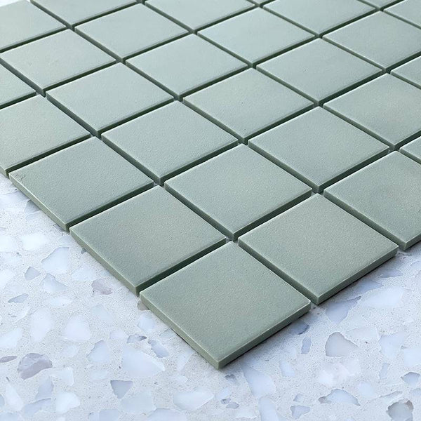 Cagliari Mint Full Bodied Porcelain Mosaic - Stone and Tile Projects