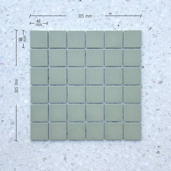 Cagliari Mint Full Bodied Porcelain Mosaic - Stone and Tile Projects