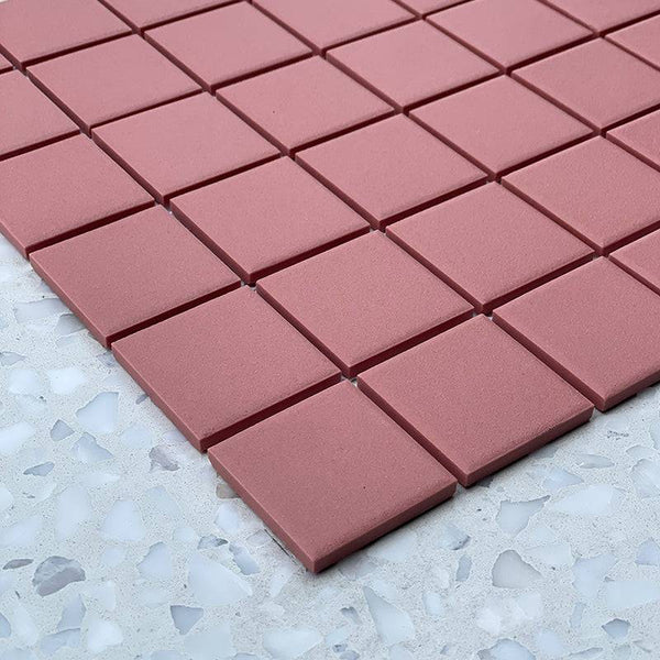 Cagliari Pink Full Bodied Porcelain Mosaic - Stone and Tile Projects