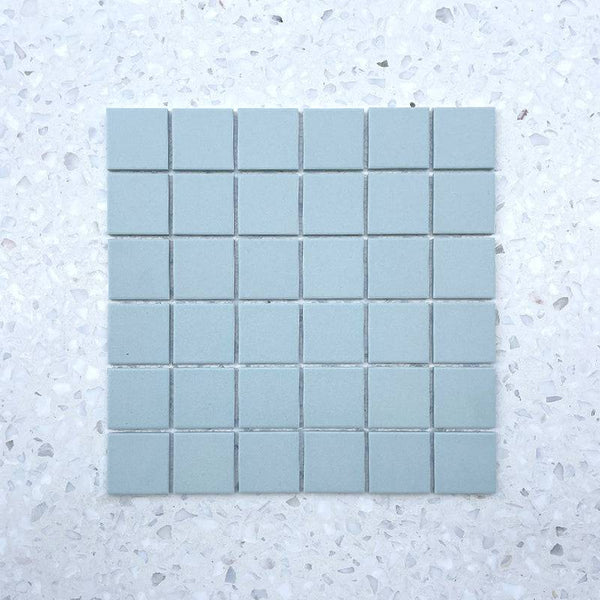 Cagliari Sky Blue Full Bodied Porcelain Mosaic - Stone and Tile Projects