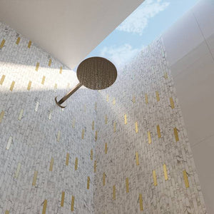 Carrara Tik Tax Gold Marble Mosaic - Stone and Tile Projects