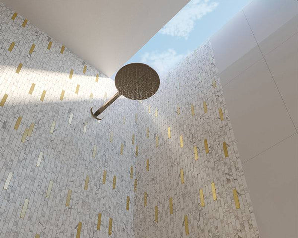 Carrara Tik Tax Gold Marble Mosaic - Stone and Tile Projects