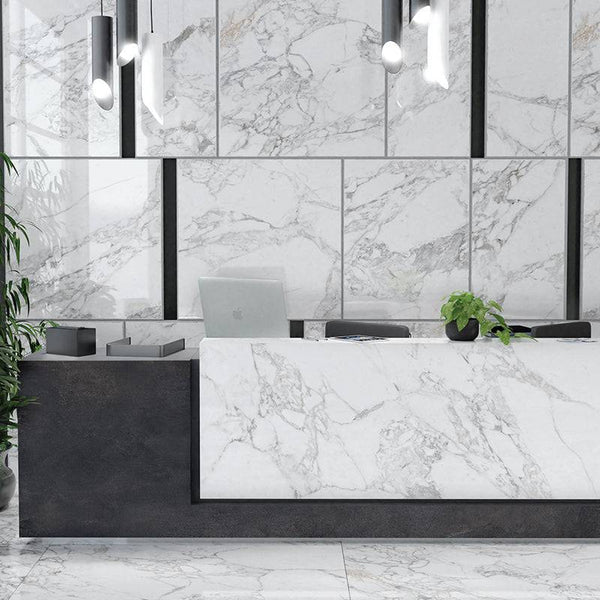 Catania Arebescato Italian Porcelain - Stone and Tile Projects