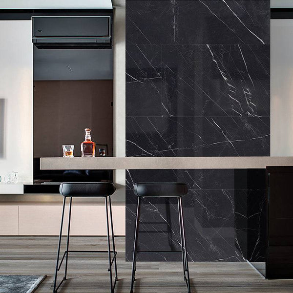 Catania Marquina Italian Porcelain - Stone and Tile Projects