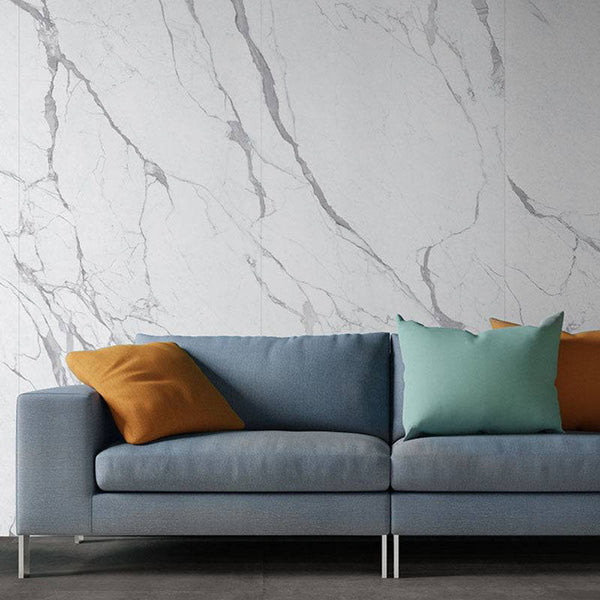 Catania Statuario Italian Porcelain - Stone and Tile Projects