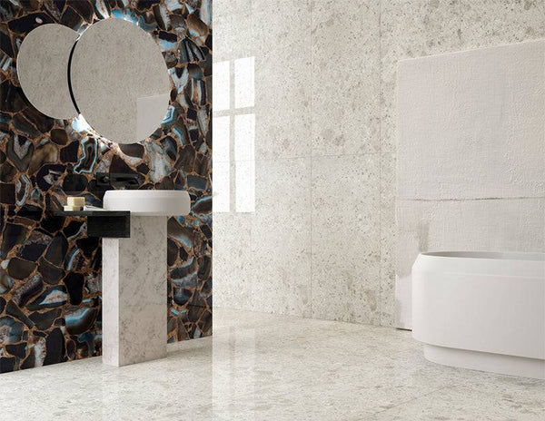 Ceppo Bianco Vitrified Italian Porcelain - Stone and Tile Projects